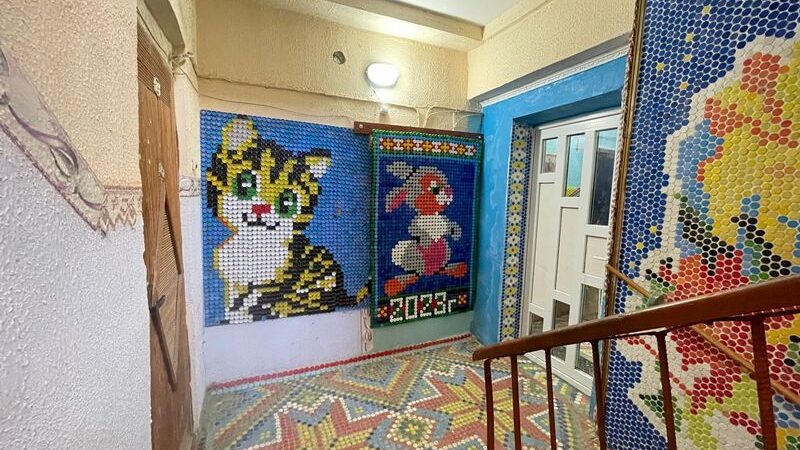 Қақпақтардан жасалған ерекше туынды