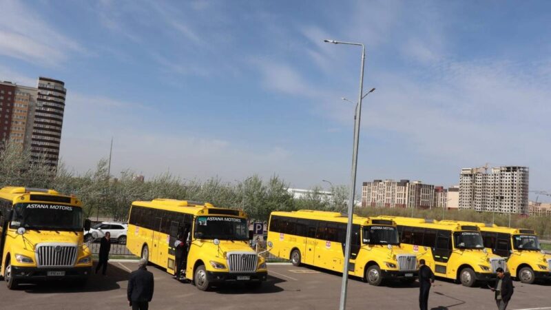 Аймақтың ауыл мектептері жаңа автобустармен толықты